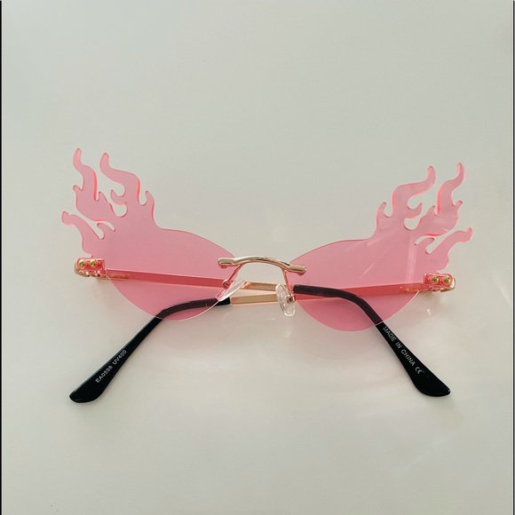 Accessories - Pink Flame Sunglasses